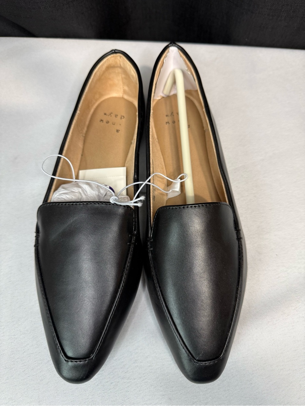 a new day Black Pointed Slip-On Loafers - Picture 2 of 11